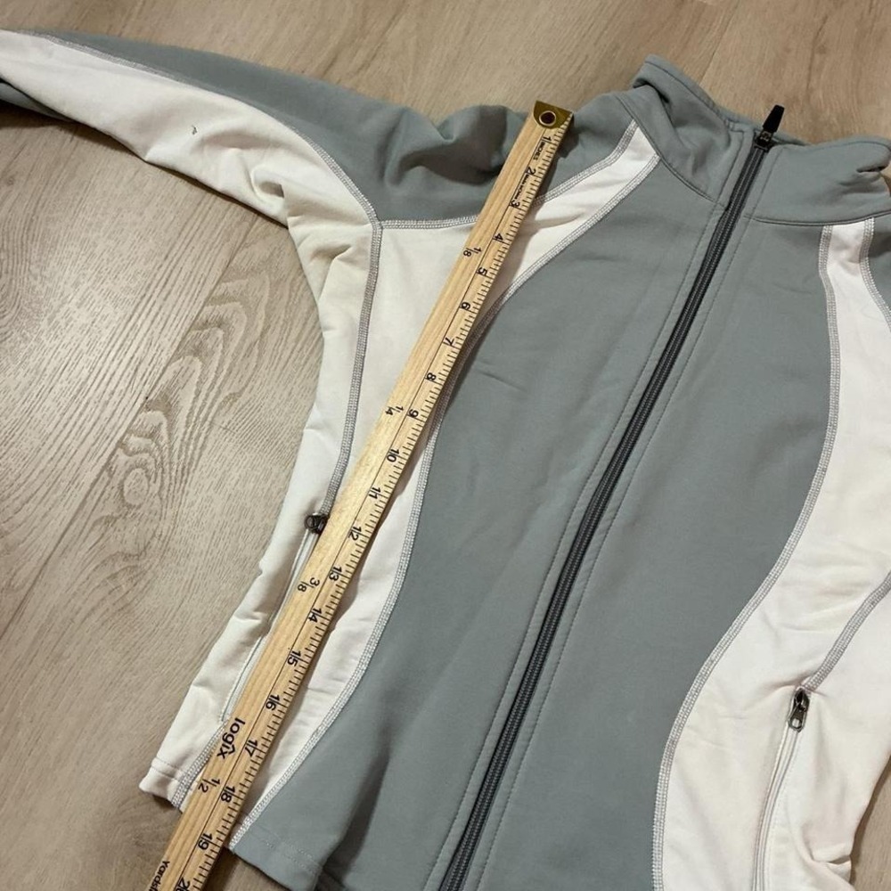 PROFORMEX Athletic Jacket Women's Size S Full Zip Gray White Performance - Picture 8 of 8